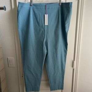Frances Valentine Lucy’s Pant Light Blue Cotton Stretch Size 18 NWT